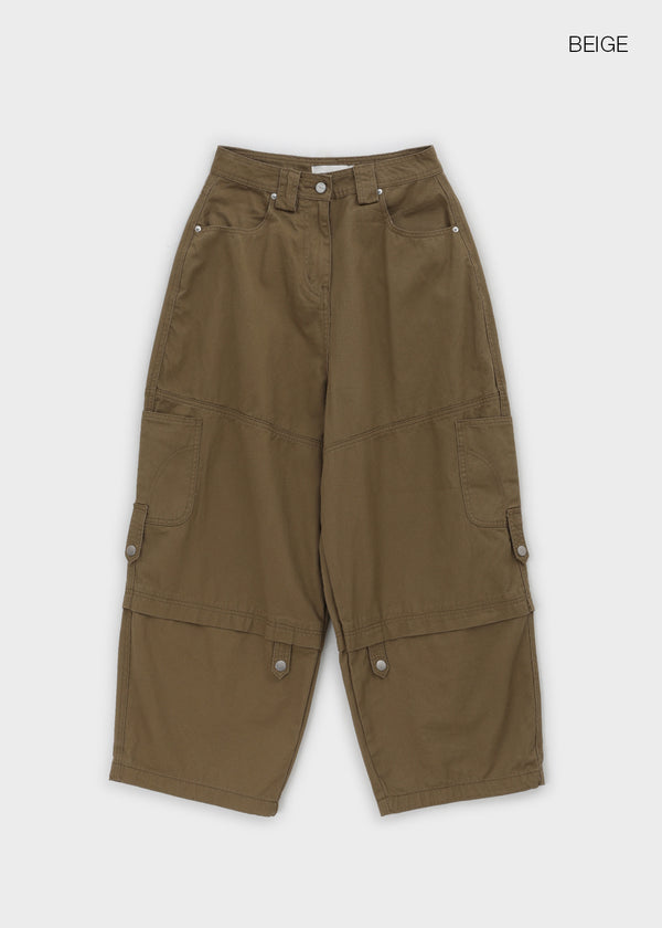 Poe Solid Cargo Pants