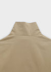 Lama double-button high-neck trench jacket