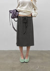 Day string midi skirt