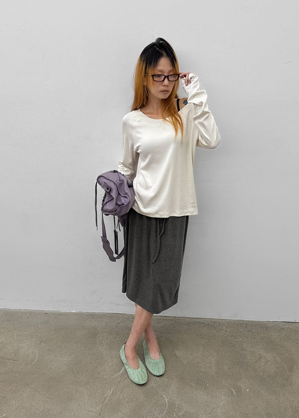 [MADE] Berun Wide Neck Long Sleeve Tee