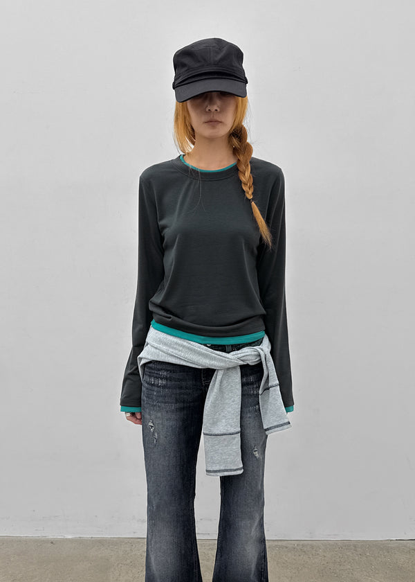 [MADE] Turon Layered Long Sleeve Tee