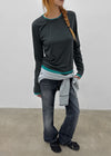 [MADE] Turon Layered Long Sleeve Tee