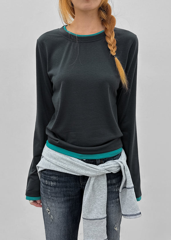 [MADE] Turon Layered Long Sleeve Tee