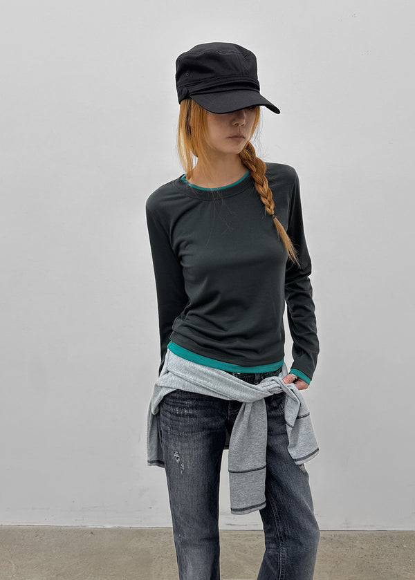 [MADE] Turon Layered Long Sleeve Tee