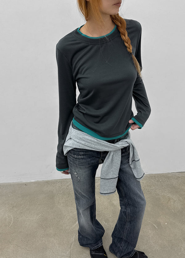 [MADE] Turon Layered Long Sleeve Tee
