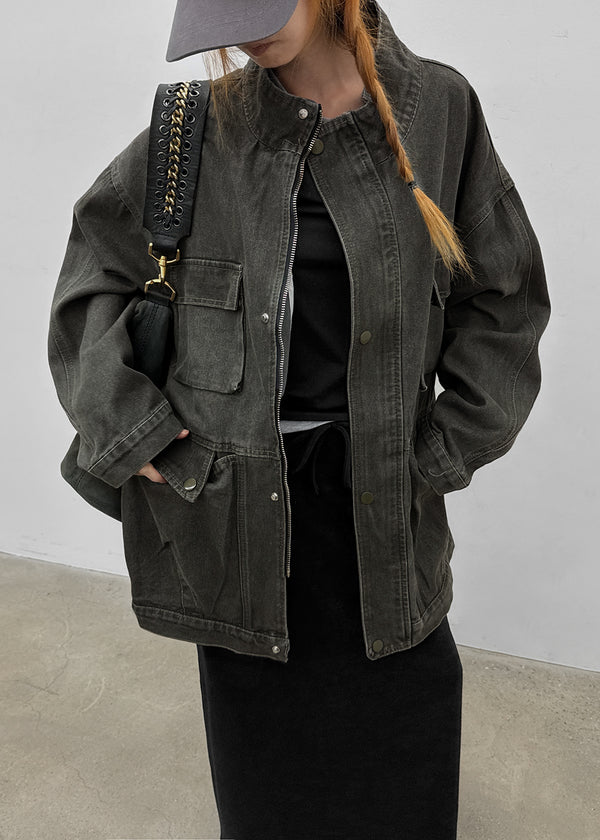 Fuzz Wash Cargo Field Jacket