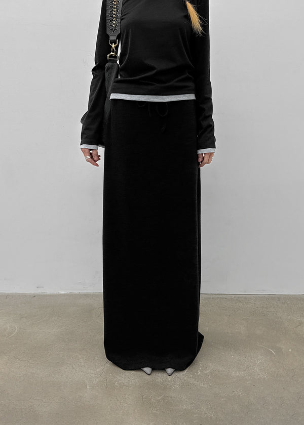 [MADE] Mibel Knit-like Maxi Long Skirt