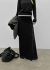 [MADE] Mibel Knit-like Maxi Long Skirt