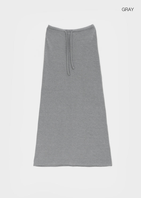 [MADE] Mibel Knit-like Maxi Long Skirt