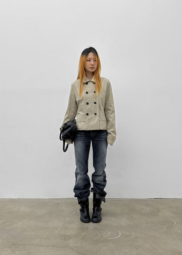 Romance double-button trench jacket