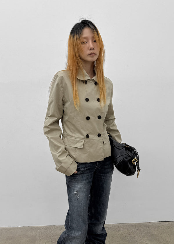 Romance double-button trench jacket