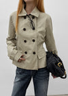 Romance double-button trench jacket