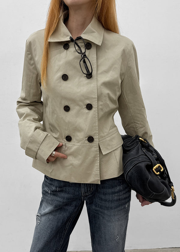 Romance double-button trench jacket