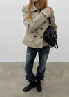 Romance double-button trench jacket