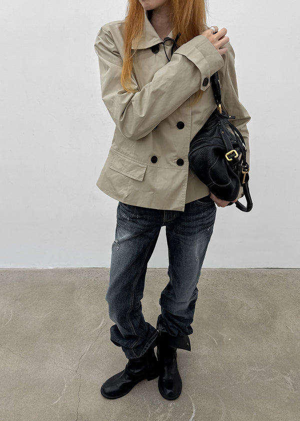 Romance double-button trench jacket