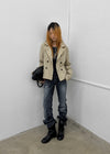 Romance double-button trench jacket