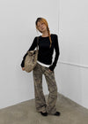 Want camo bootcut pants