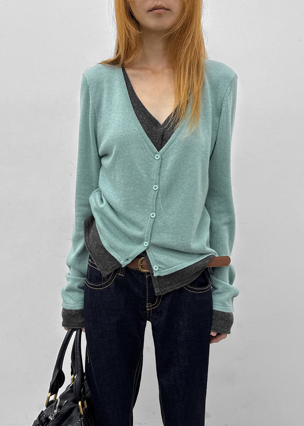[MADE] Basini Layered V-Neck Cardigan