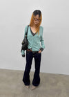 Tech stitch non-fade bootcut denim pants