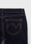 Tech stitch non-fade bootcut denim pants