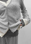 [MADE] Basini Layered V-Neck Cardigan