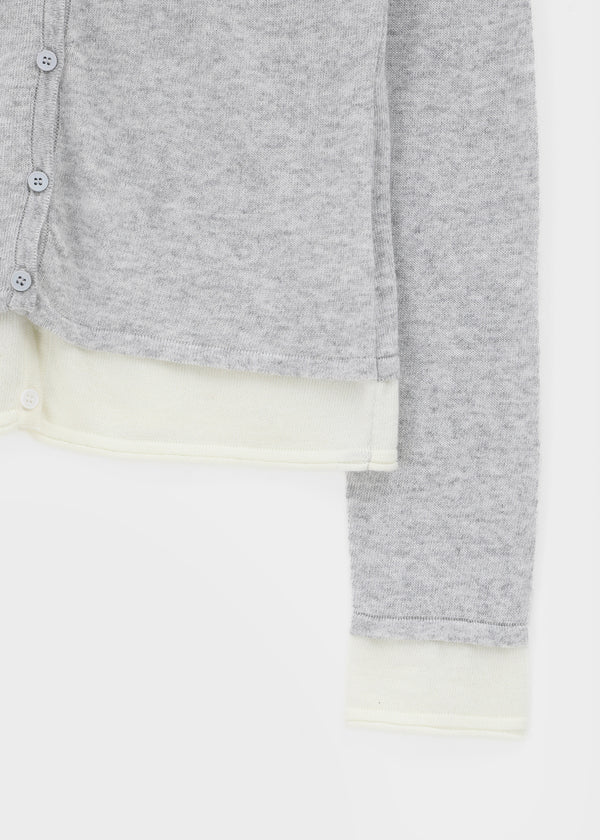 [MADE] Basini Layered V-Neck Cardigan