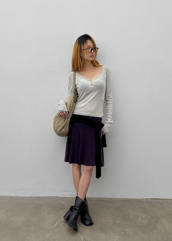 Odd Flare Midi Skirt