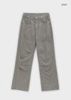 (UNISEX) SDU Washed Cut-out Cotton Pants