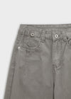 (UNISEX) SDU Washed Cut-out Cotton Pants
