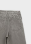 (UNISEX) SDU Washed Cut-out Cotton Pants