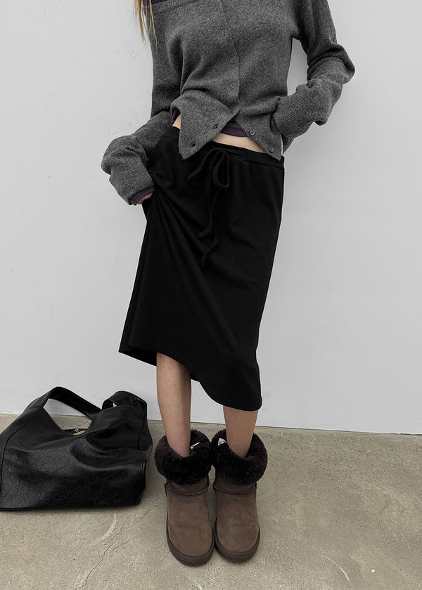 Day string midi skirt