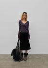 Day string midi skirt