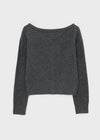 [MADE] Kimiu Wool Off-Shoulder Knit Cardigan