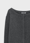 [MADE] Kimiu Wool Off-Shoulder Knit Cardigan