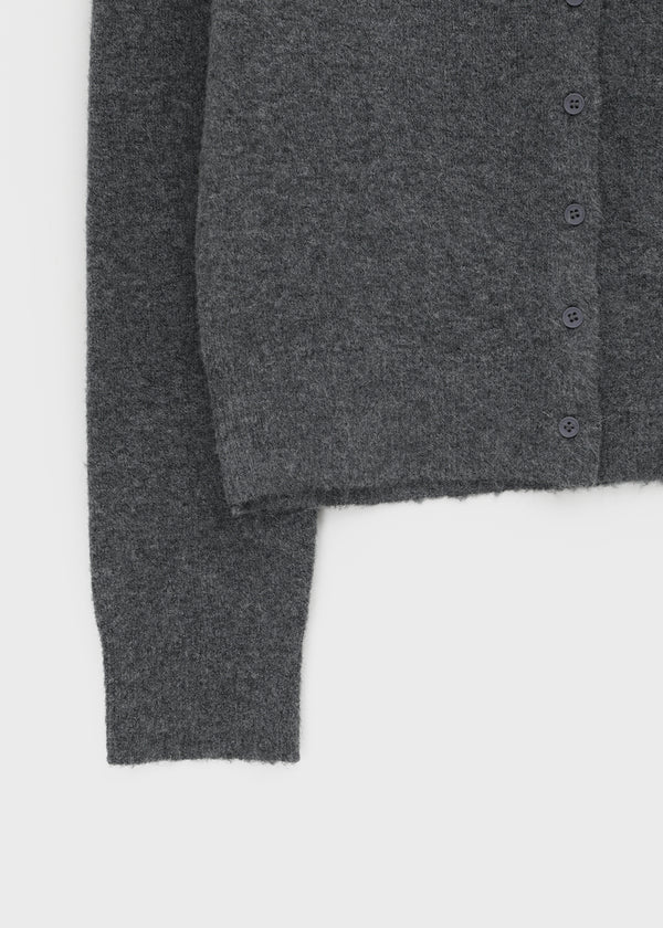 [MADE] Kimiu Wool Off-Shoulder Knit Cardigan