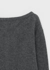 [MADE] Kimiu Wool Off-Shoulder Knit Cardigan
