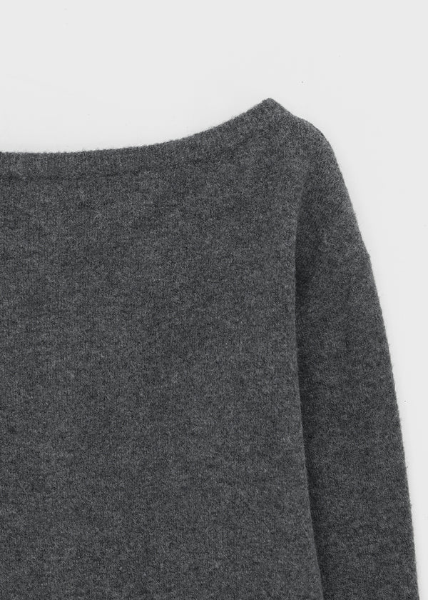 [MADE] Kimiu Wool Off-Shoulder Knit Cardigan