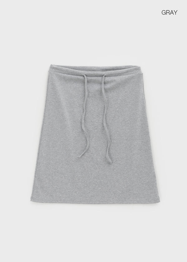Day string midi skirt