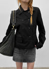 Romance double-button trench jacket