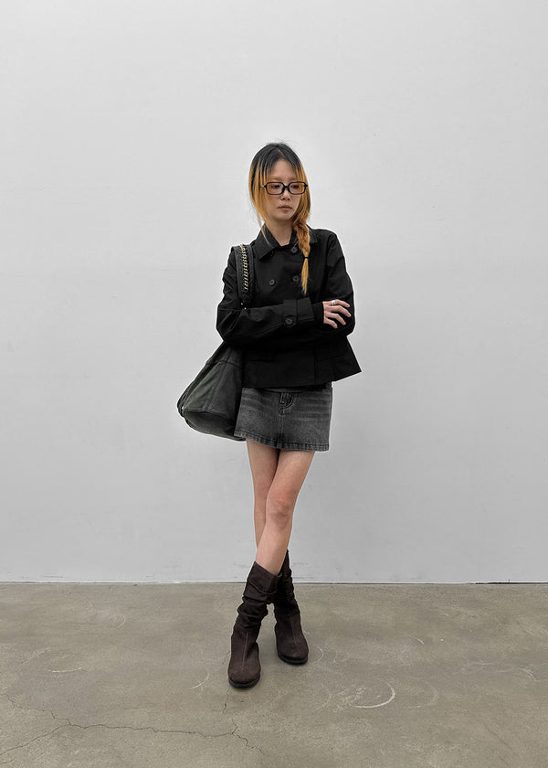 Romance double-button trench jacket