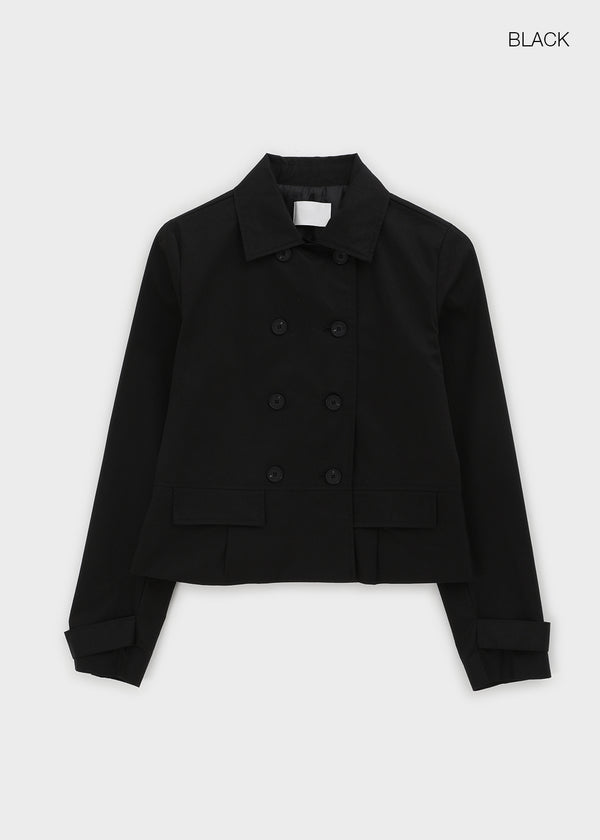 Romance double-button trench jacket