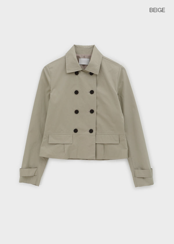 Romance double-button trench jacket
