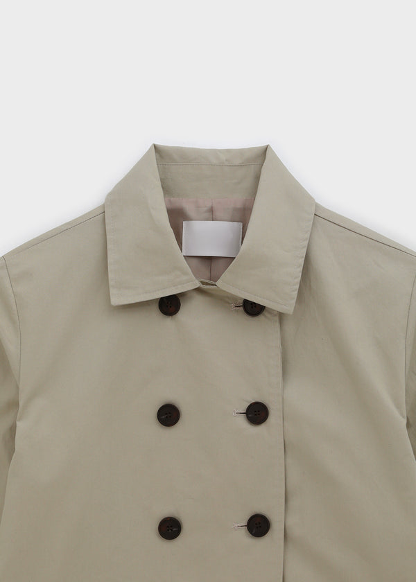 Romance double-button trench jacket