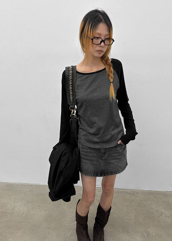 [MADE] Grande Soft Raglan Long Sleeve Tee