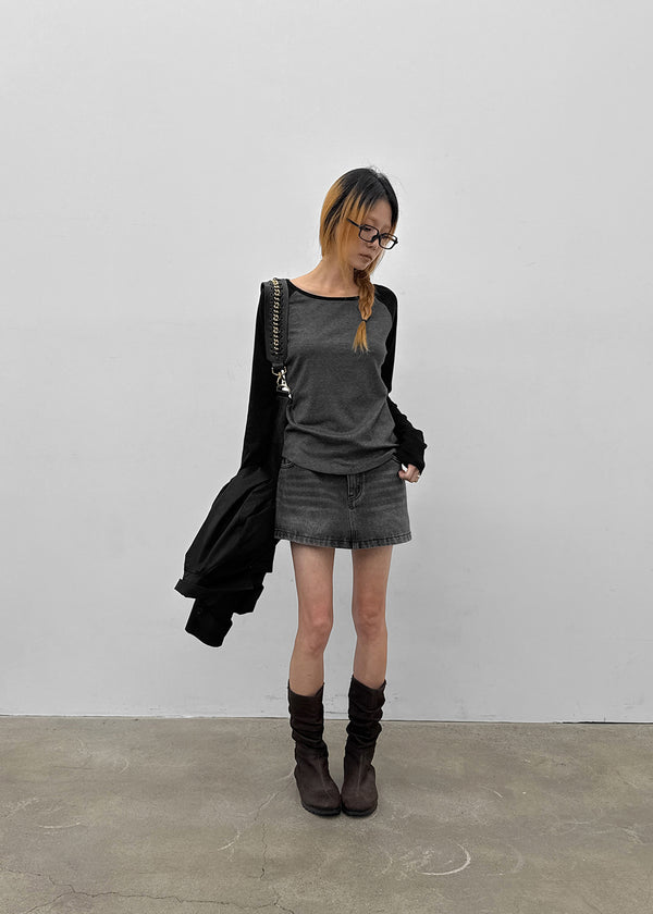 [MADE] Grande Soft Raglan Long Sleeve Tee
