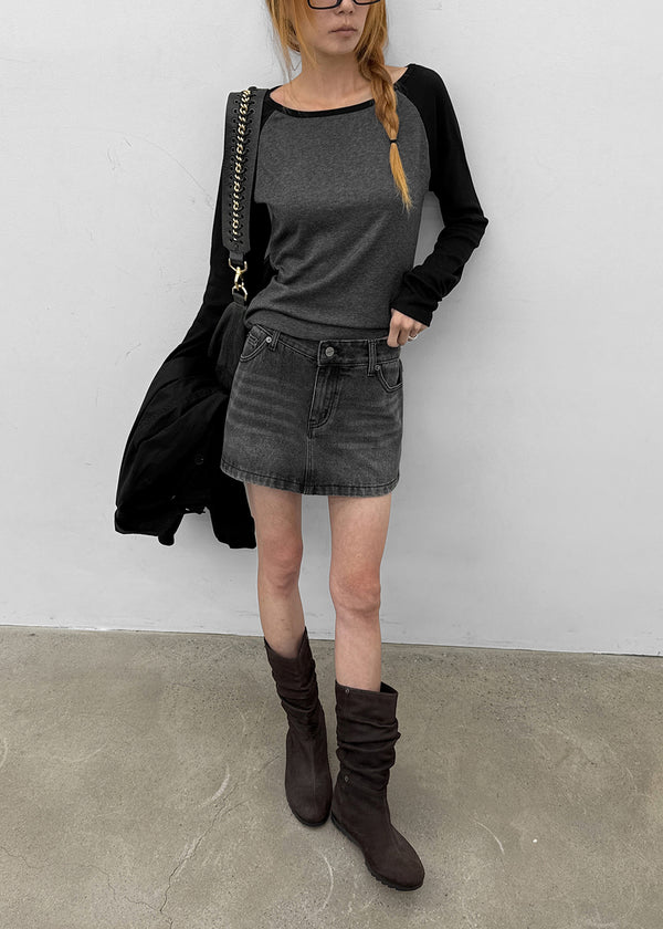[MADE] Grande Soft Raglan Long Sleeve Tee