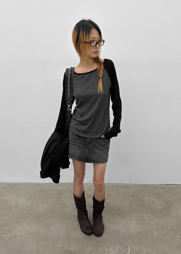 [MADE] Grande Soft Raglan Long Sleeve Tee