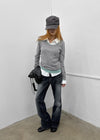 [MADE] Bassini Layered U-Neck Knit