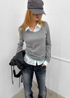 [MADE] Bassini Layered U-Neck Knit
