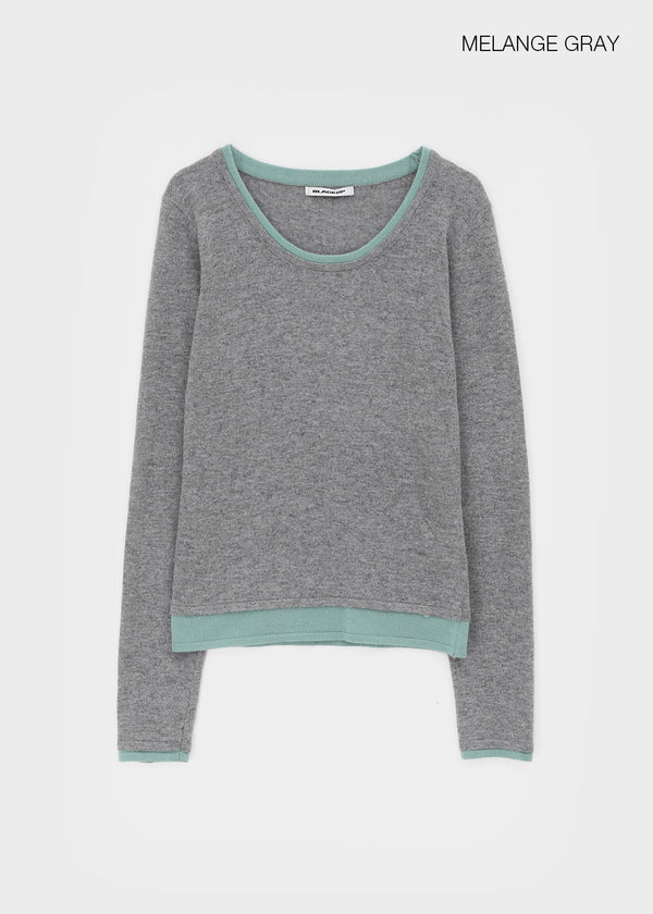 [MADE] Bassini Layered U-Neck Knit